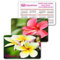 Calendar Card Wallet Size / Lenticular Flower Flip Effect (Imprinted)